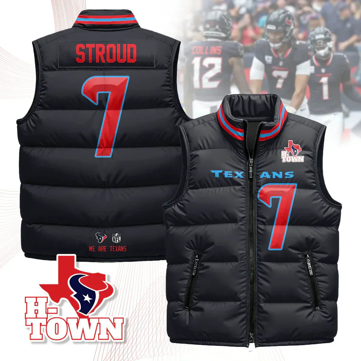 Houston Texans Unisex Puffer Vest