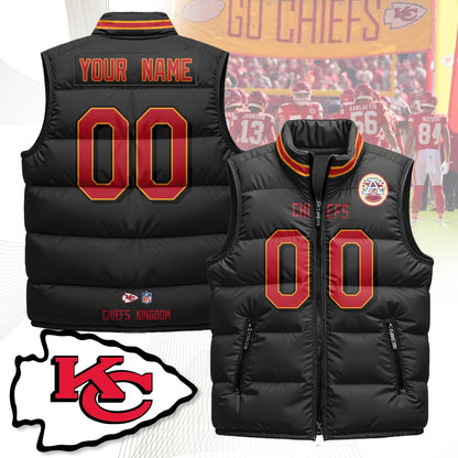 Custom Kansas City Chiefs Unisex Puffer Vest