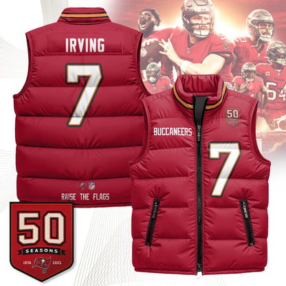Tampa Bay Buccaneers Unisex Puffer Vest