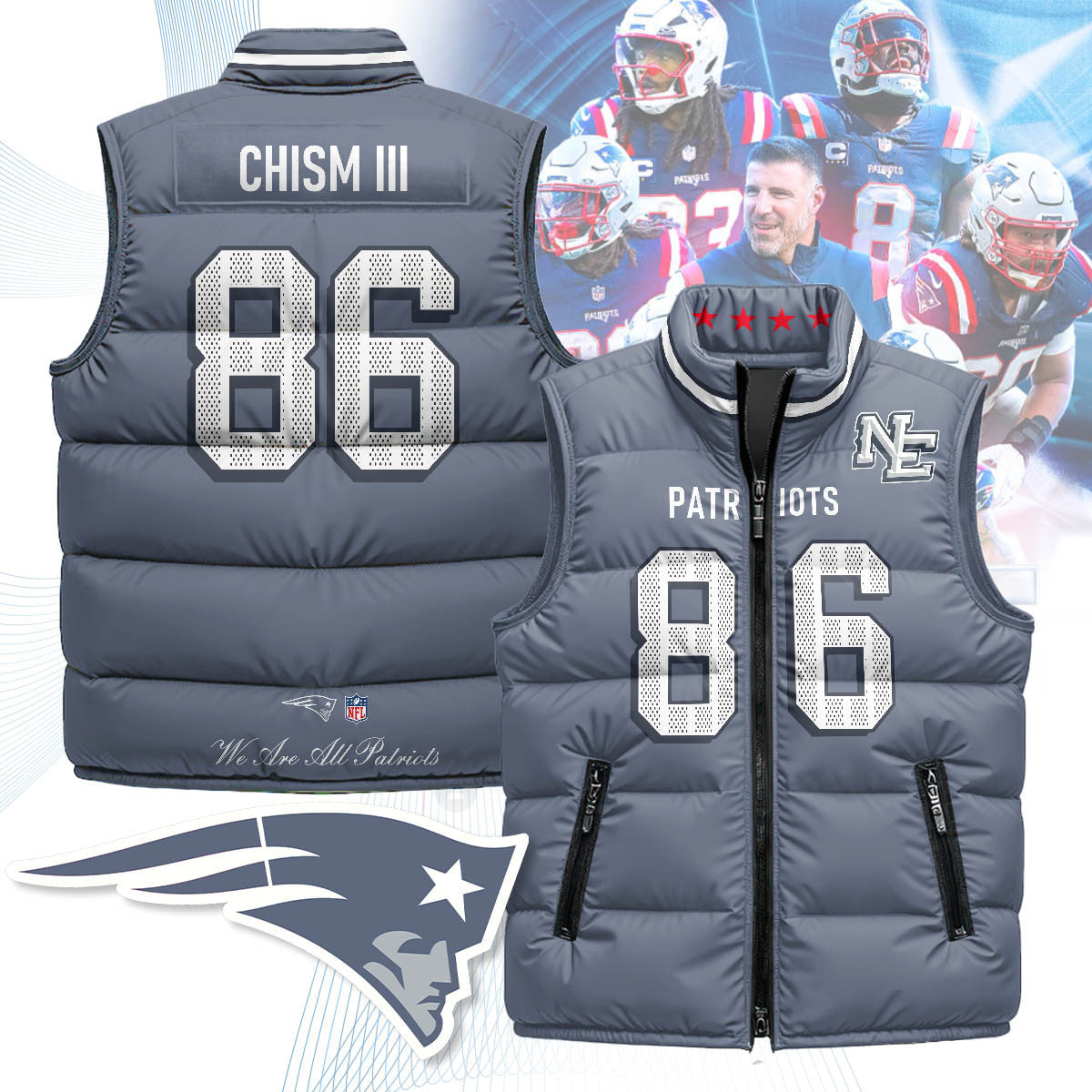 New England Patriots Rivalry Series Puffer Vest