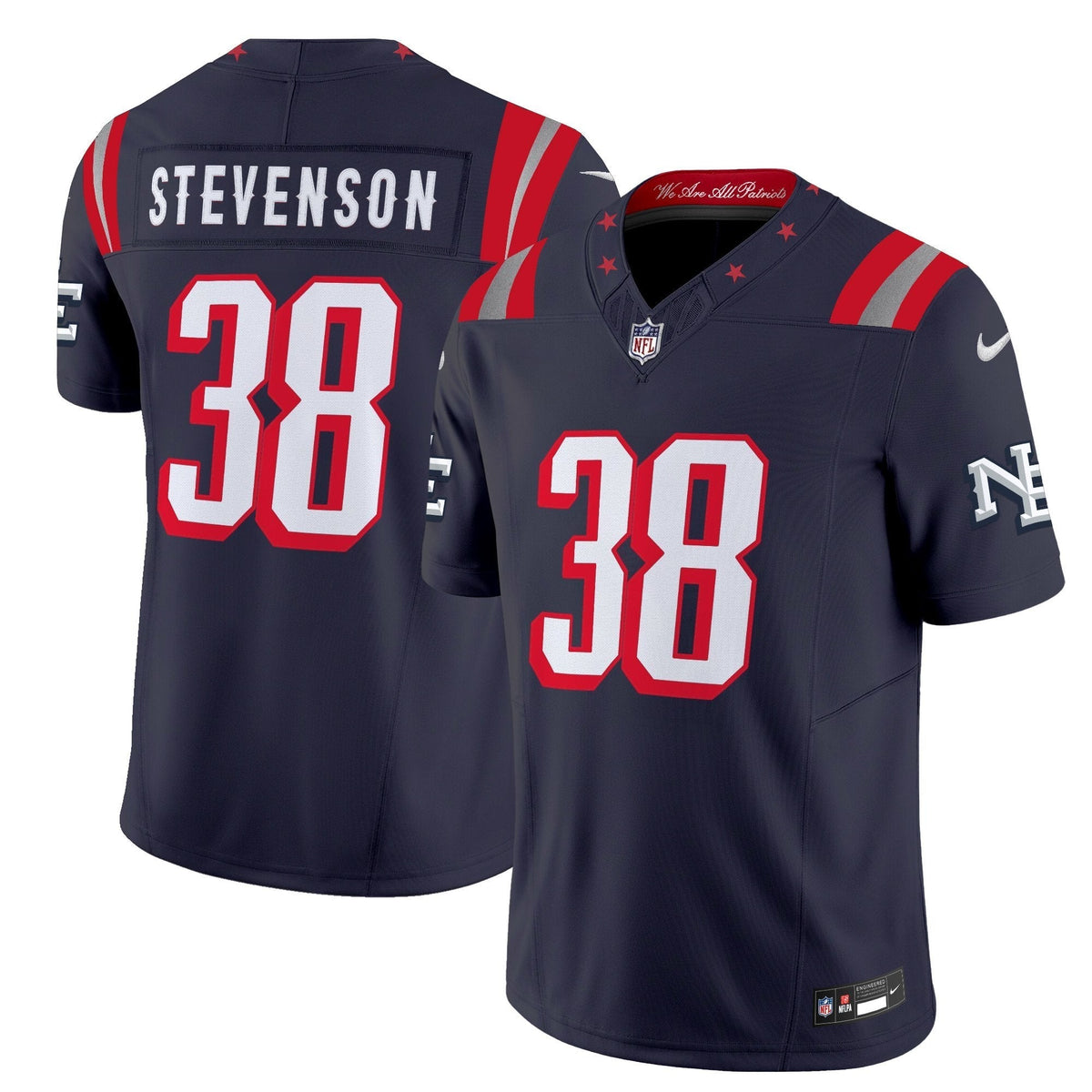 Men's New England Patriots 2025 "Rivalries" Vapor Limited Jersey - All Stitched