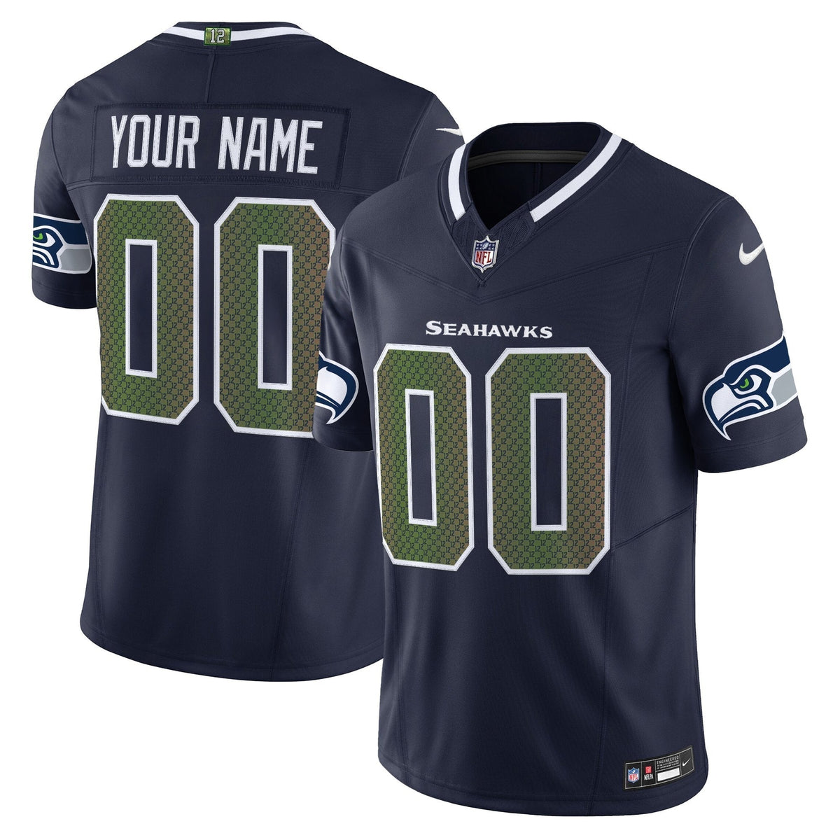 Seattle Seahawks 2025 "Rivalries" Vapor Limited Custom Jersey - All Stitched