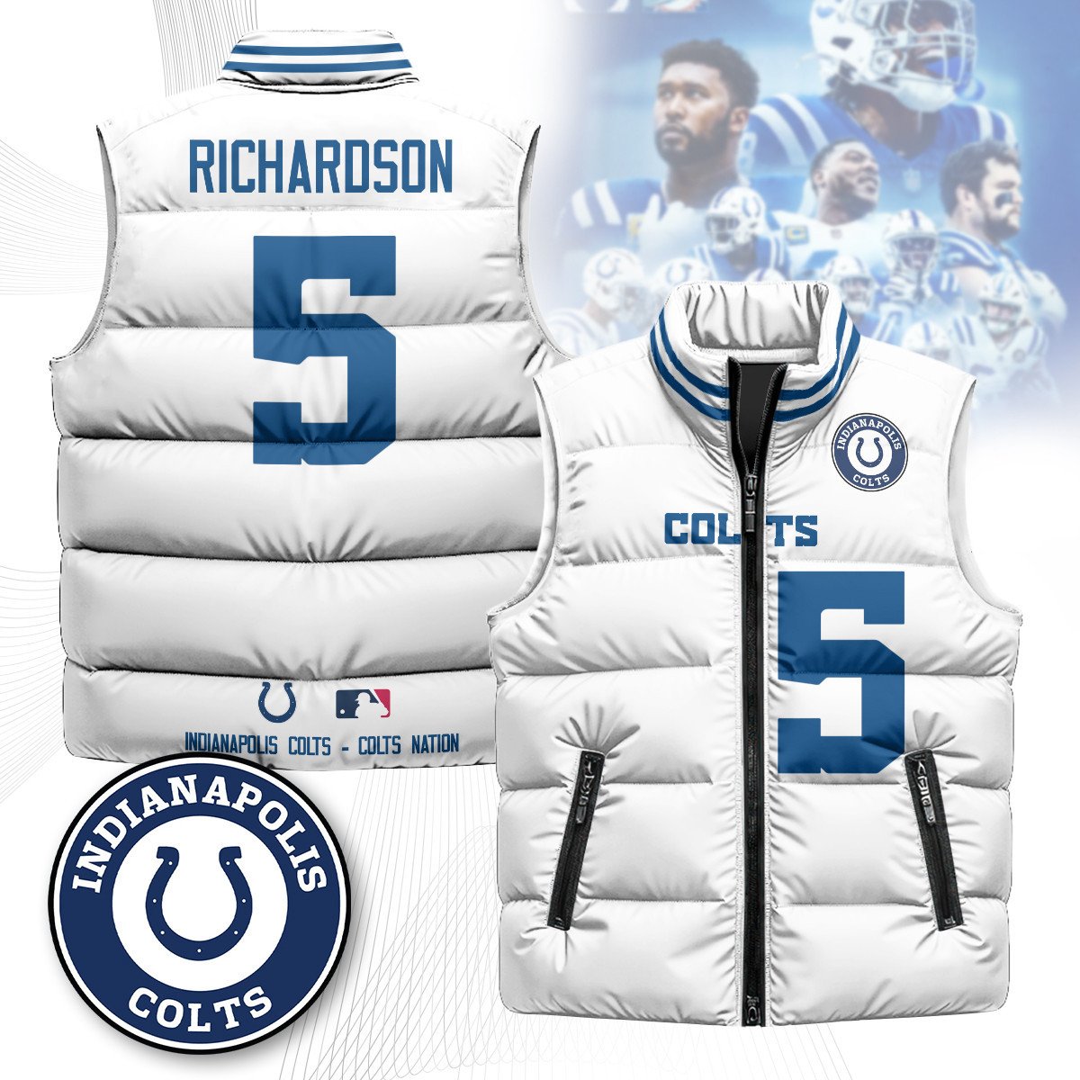 Indianapolis Colts Unisex Puffer Vest