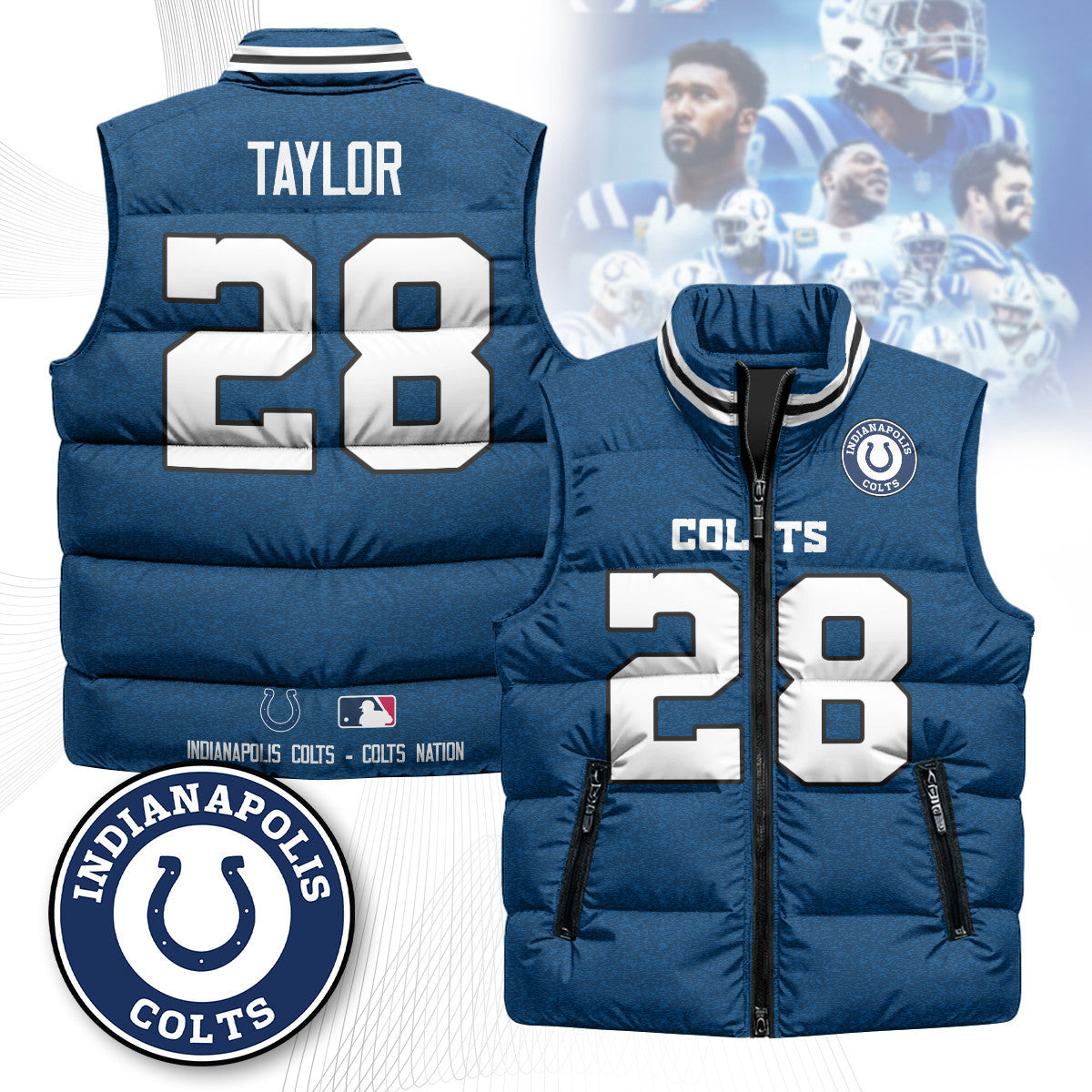Indianapolis Colts Unisex Puffer Vest