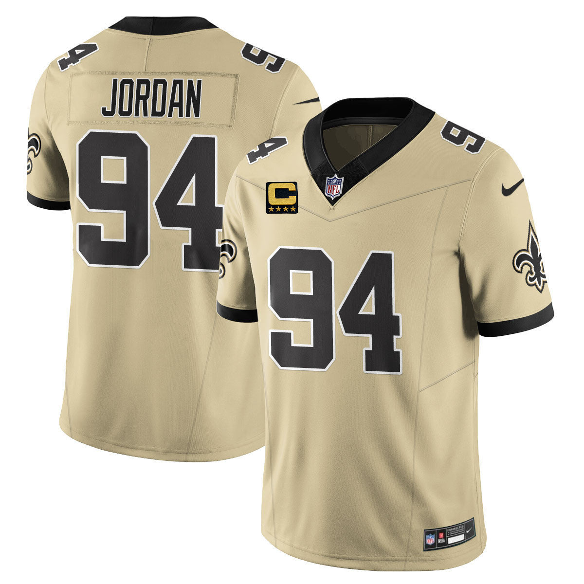 NO Golds Alternate Patch "C" Vapor Limited Jersey - Stitched