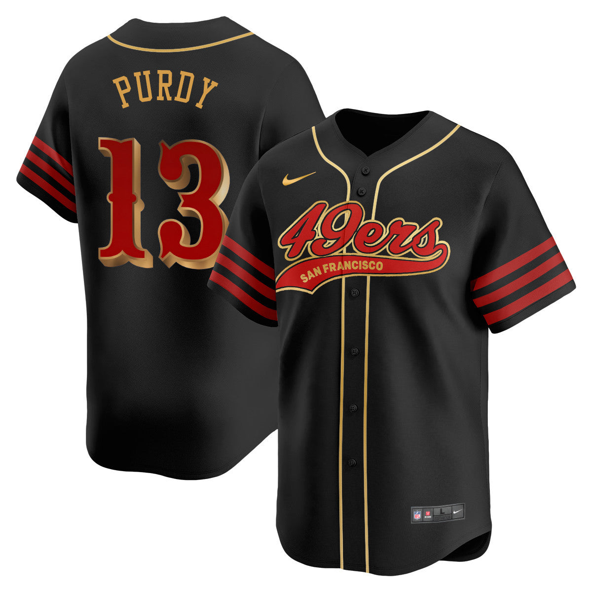 San Francisco 49ers Rivalry Series Baseball Jersey - All Stitched