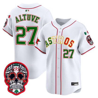 Men's Houston Astros Mexico 2025 'Día de los Muertos Edition' Vapor Premier Limited Jersey - All Stitched