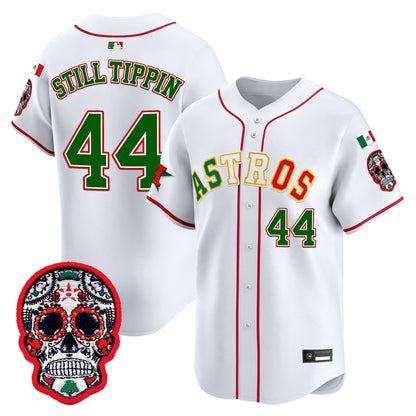 Men's Houston Astros Mexico 2025 'Día de los Muertos Edition' Vapor Premier Limited Jersey - All Stitched