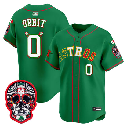 Men's Houston Astros Mexico 2025 'Día de los Muertos Edition' Vapor Premier Limited Jersey - All Stitched