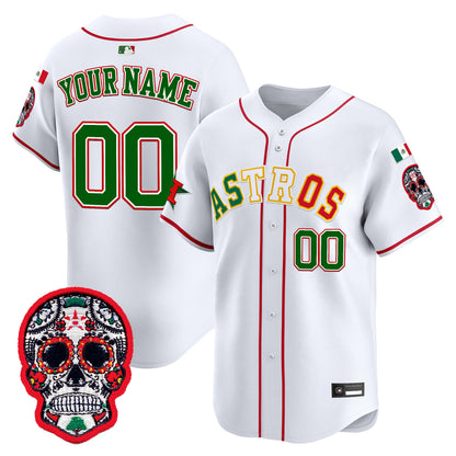 Houston Astros Mexico 2025 'Día de los Muertos Edition' Vapor Premier Limited Custom Jersey - All Stitched
