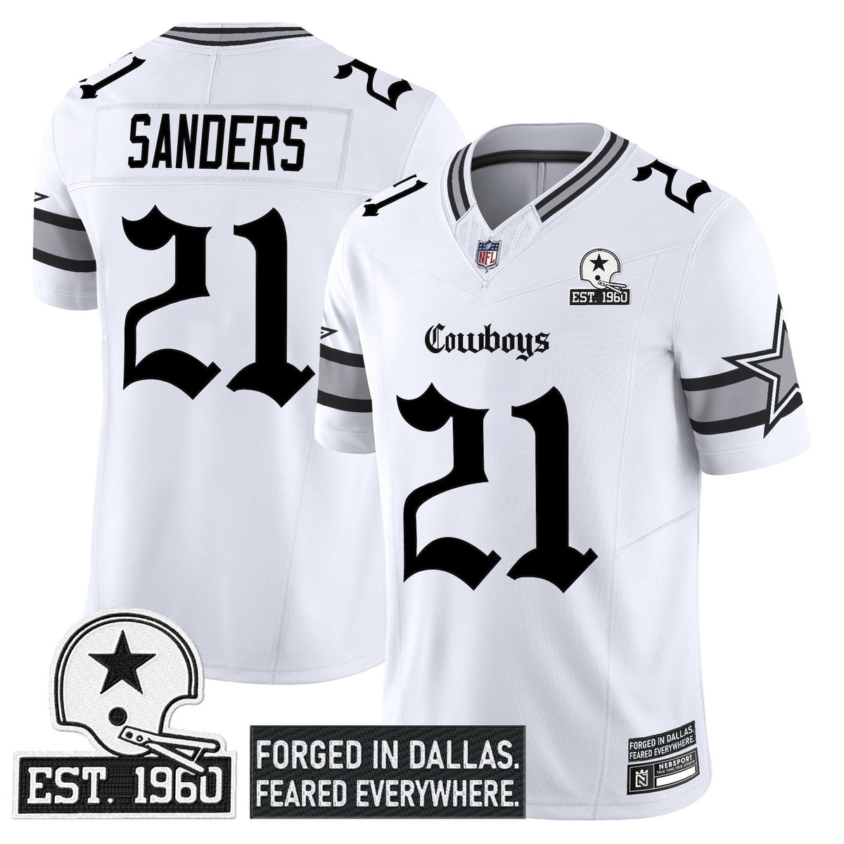 Men's Dallas Cowboys 'Gothic Lone Star Edition' Vapor Limited Jersey - All Stitched