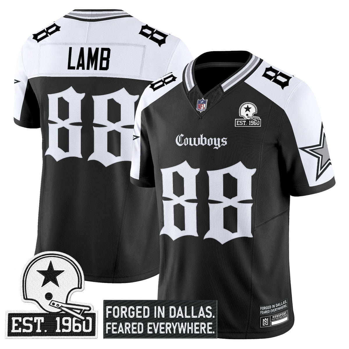 Men's Dallas Cowboys 'Gothic Lone Star Edition' Vapor Limited Jersey - All Stitched