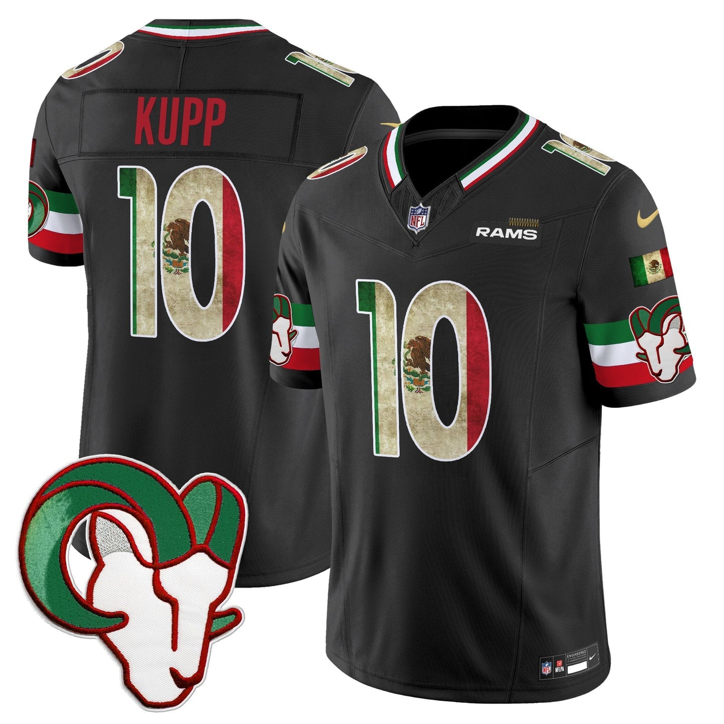 Men's Los Angeles Rams 2025 Mexico Vapor Limited Jersey - All Stitched