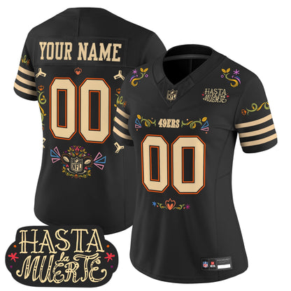 San Francisco 49ers Mexico 'Hasta la Muerte Edition' Vapor Limited Custom Jersey - All Printed