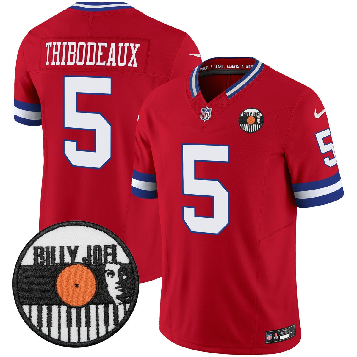 Men's Billy Joel × New York Giants Vapor Limited Jersey - All stitched