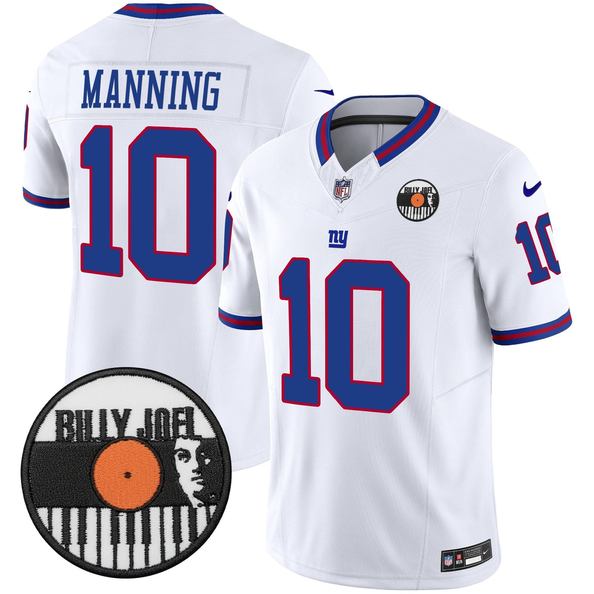 Men's Billy Joel × New York Giants Vapor Limited Jersey - All stitched