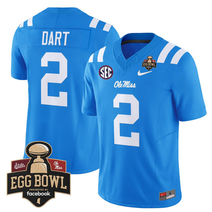 Men's Ole Miss Rebels 2025 Egg Bowl Vapor Limited Jersey - All Stitched
