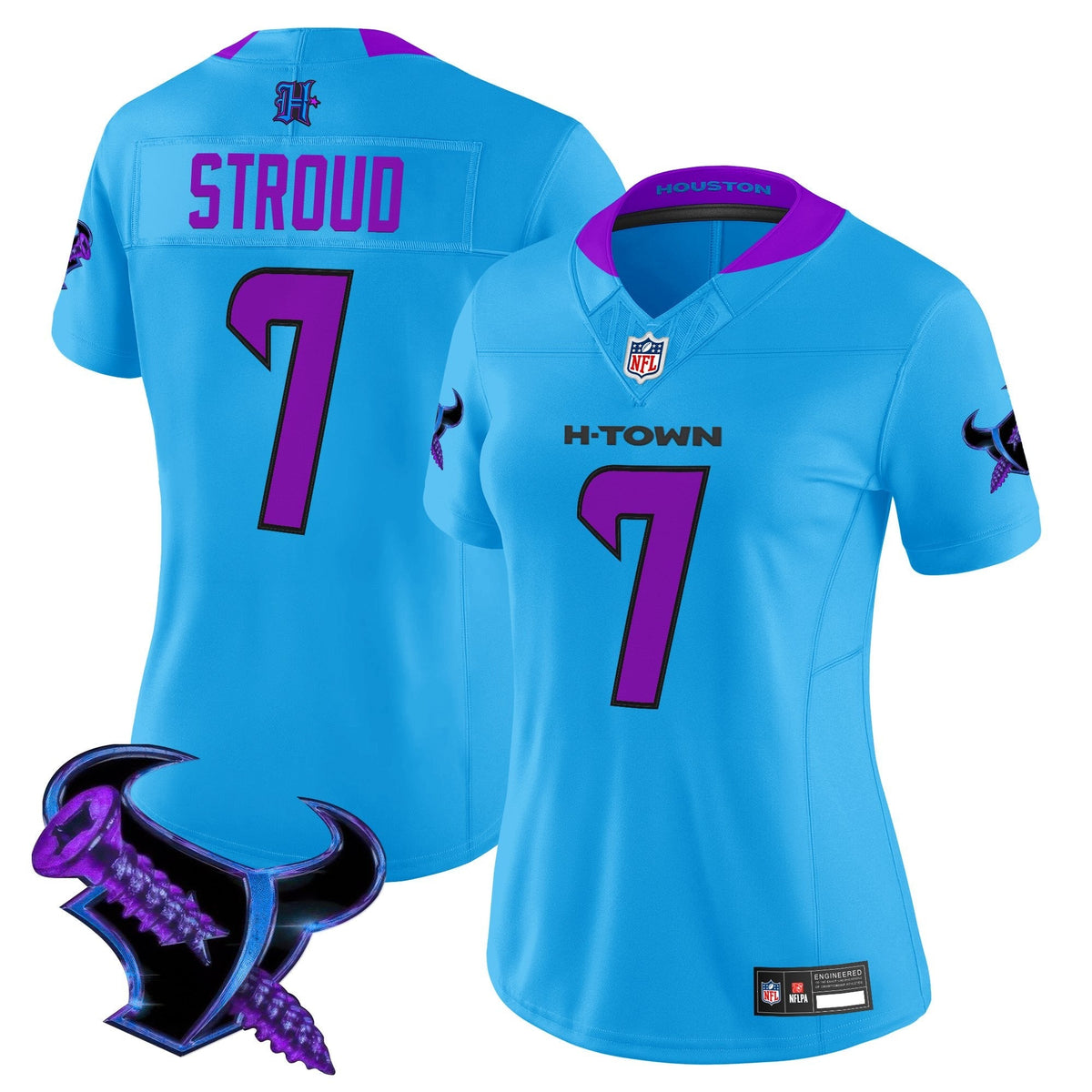 Women's Houston Texans 2025 DJ Screw Vapor Limited Jersey - All Stitched