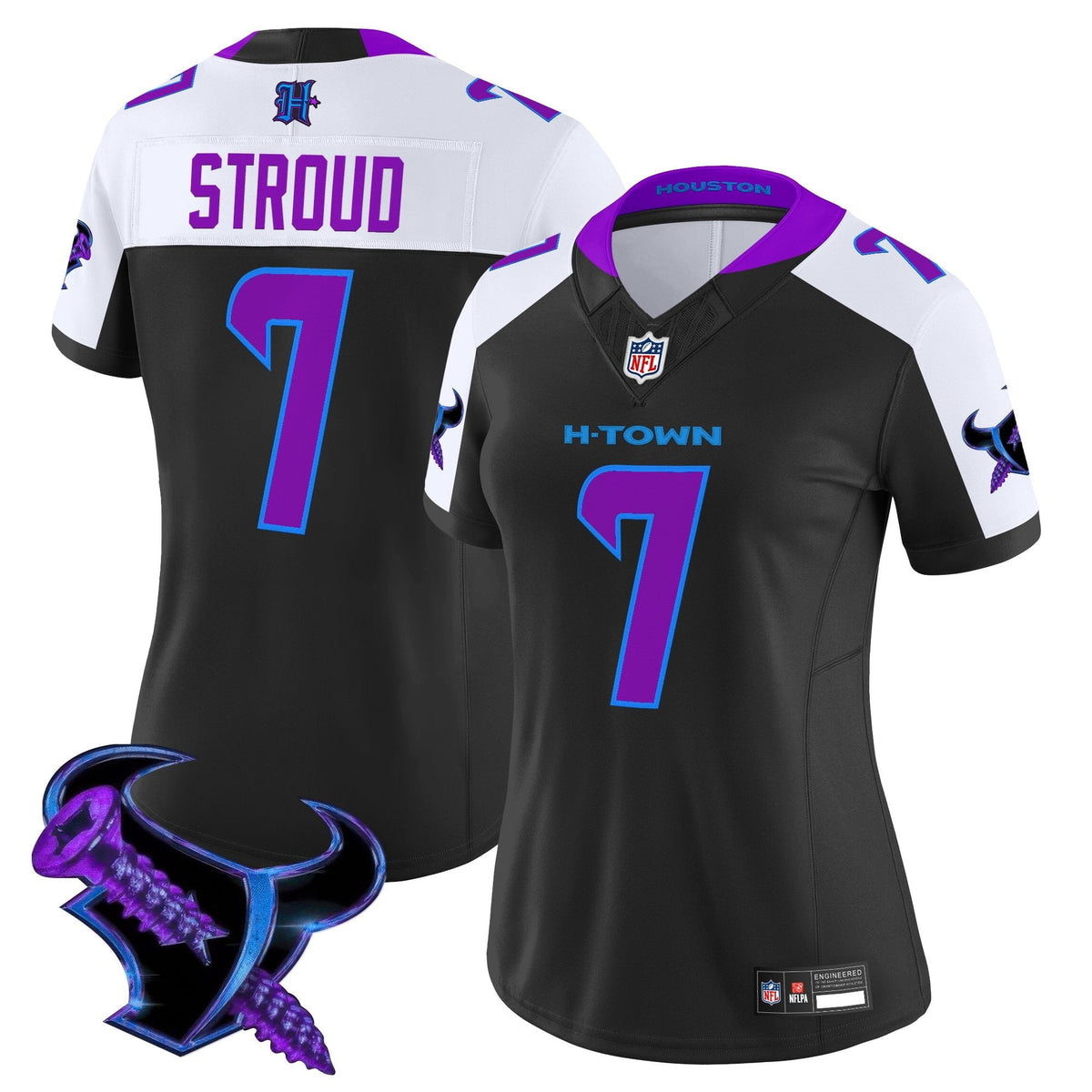 Women's Houston Texans 2025 DJ Screw Vapor Limited Jersey - All Stitched