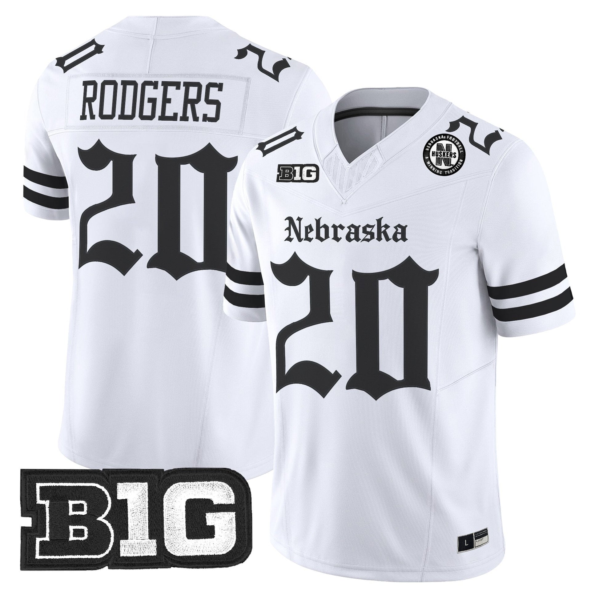 Men's Nebraska Cornhuskers 'Gothic Edition' Vapor Limited Jersey - All Stitched