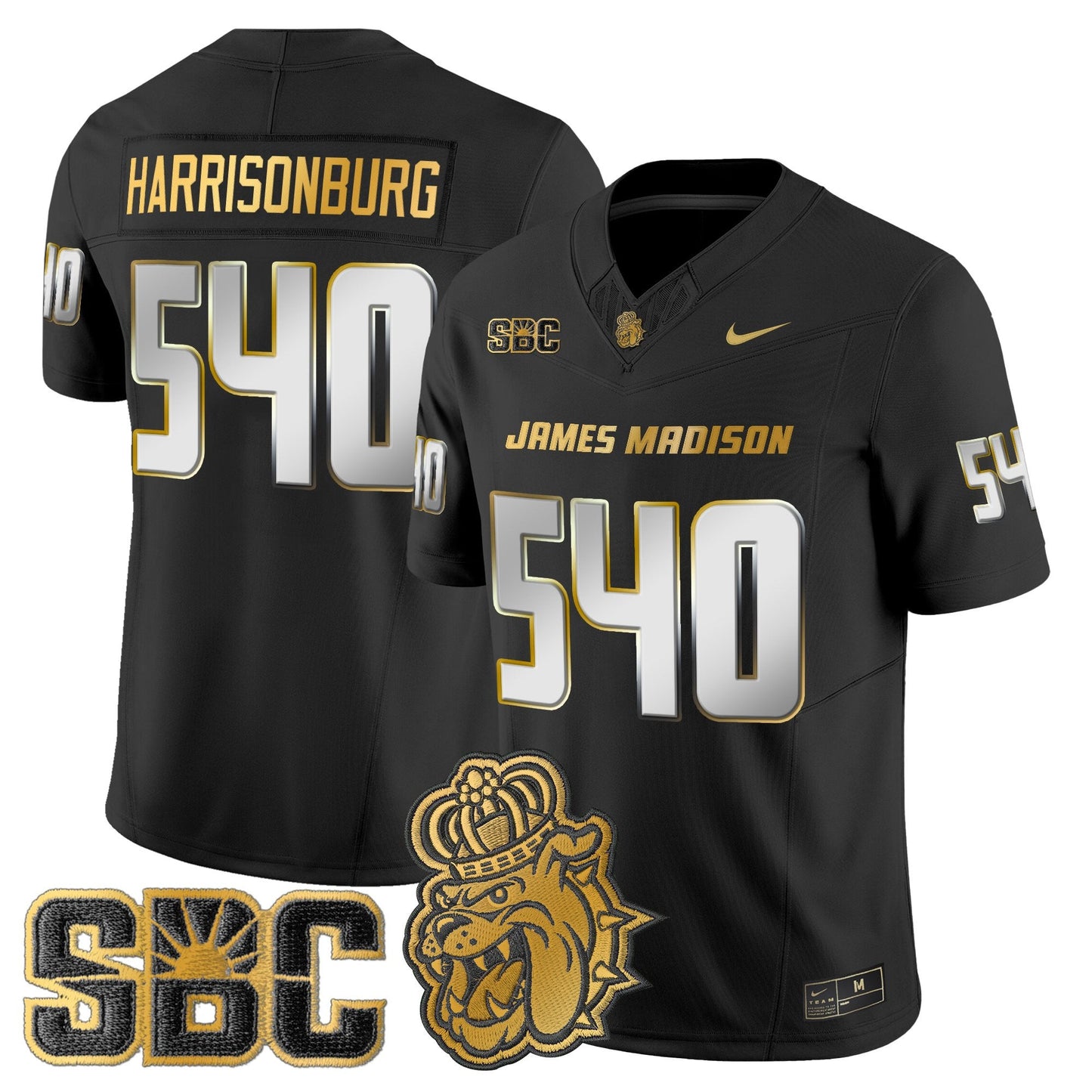 Men's James Madison Dukes 2025 Gold Vapor Limited Jersey - All Stitched