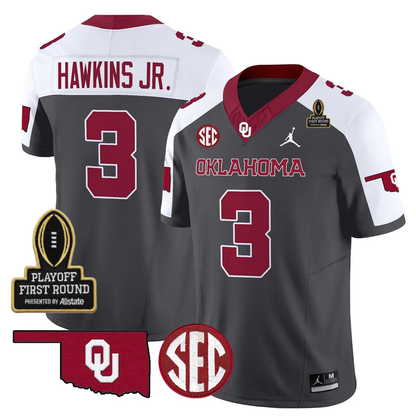 OU 2025 Playoff First Round Patch Jersey - All Stitched