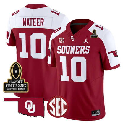 OU 2025 Playoff First Round Patch Jersey - All Stitched
