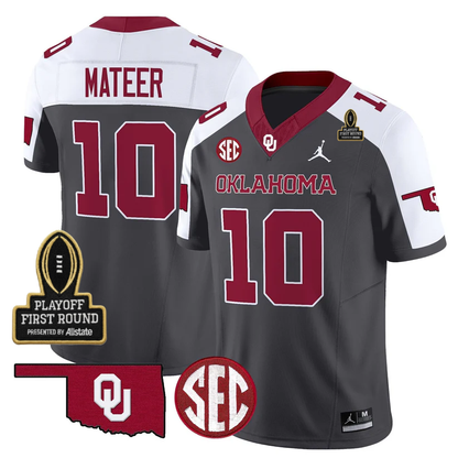 OU 2025 Playoff First Round Patch Jersey - All Stitched