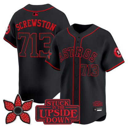 Houston Astros 'Stranger Things Edition' Vapor Premier Limited Jersey - All Stitched