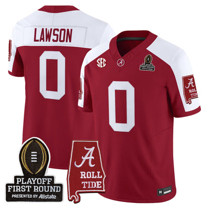 Men's Alabama Crimson Tide 2025 Playoff First Round Vapor Limited Jersey - All Stitched