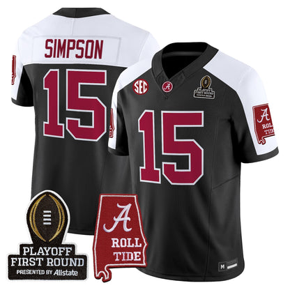 Men's Alabama Crimson Tide 2025 Playoff First Round Vapor Limited Jersey - All Stitched