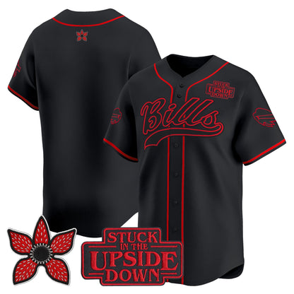 Men's Buffalo Bills 'Stranger Things Edition' Vapor Baseball Jersey - All Stitched