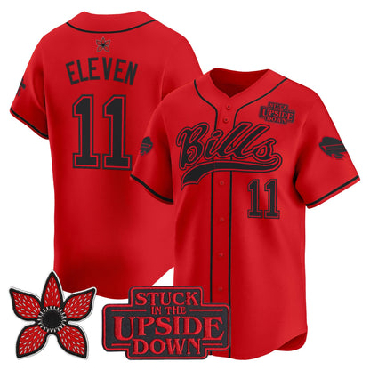 Men's Buffalo Bills 'Stranger Things Edition' Vapor Baseball Jersey - All Stitched
