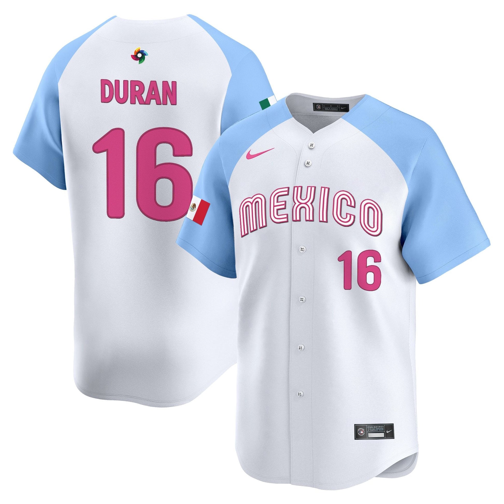 Men's Team Mexico World Baseball Classic Vapor Premier Jersey - 2026 Roster - All Stitched