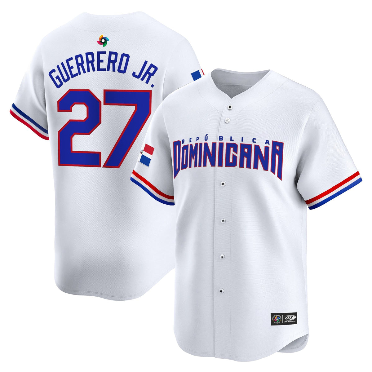 Men's Team Dominican Republic World Baseball Classic Vapor Premier Jersey - 2026 Roster - All Stitched