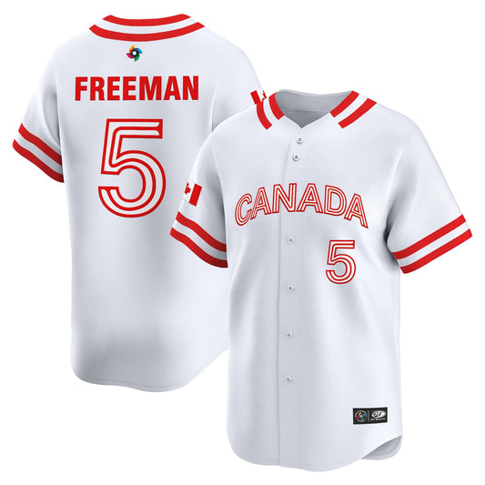 Men's Team Canada World Baseball Classic Vapor Premier Jersey - 2026 Roster (Projected Number) - All Stitched