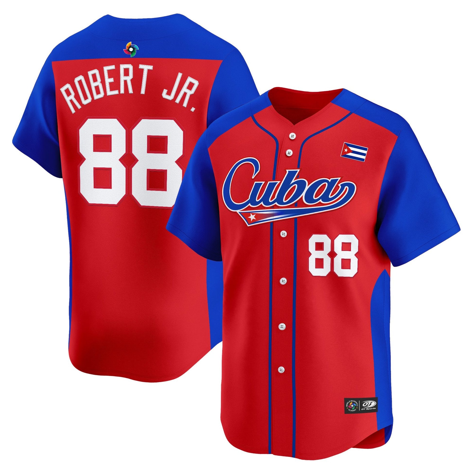 Men's Team Cuba World Baseball Classic Vapor Premier Jersey - 2026 Roster - All Stitched
