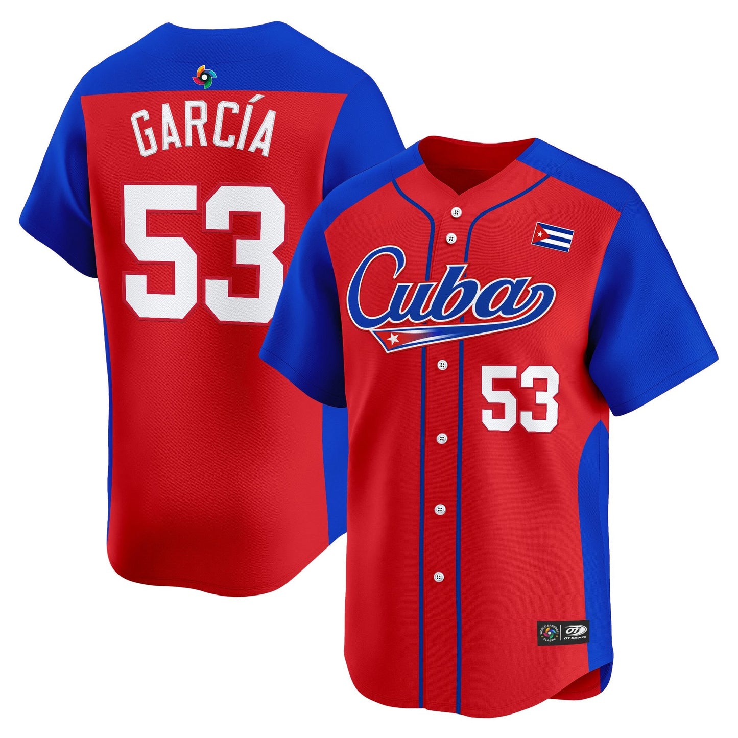 Men's Team Cuba World Baseball Classic Vapor Premier Jersey - 2026 Roster - All Stitched
