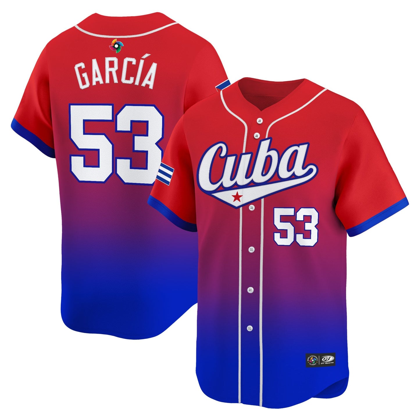 Men's Team Cuba World Baseball Classic Vapor Premier Jersey - 2026 Roster - All Stitched