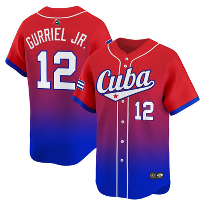 Men's Team Cuba World Baseball Classic Vapor Premier Jersey - 2026 Roster - All Stitched