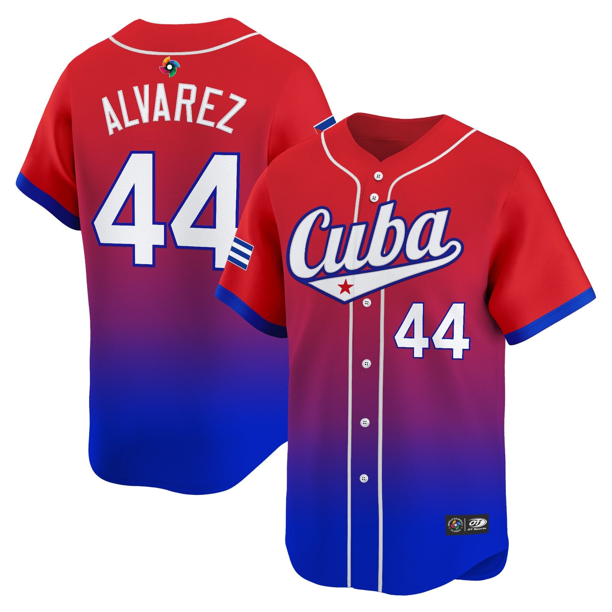 Men's Team Cuba World Baseball Classic Vapor Premier Jersey - 2026 Roster - All Stitched