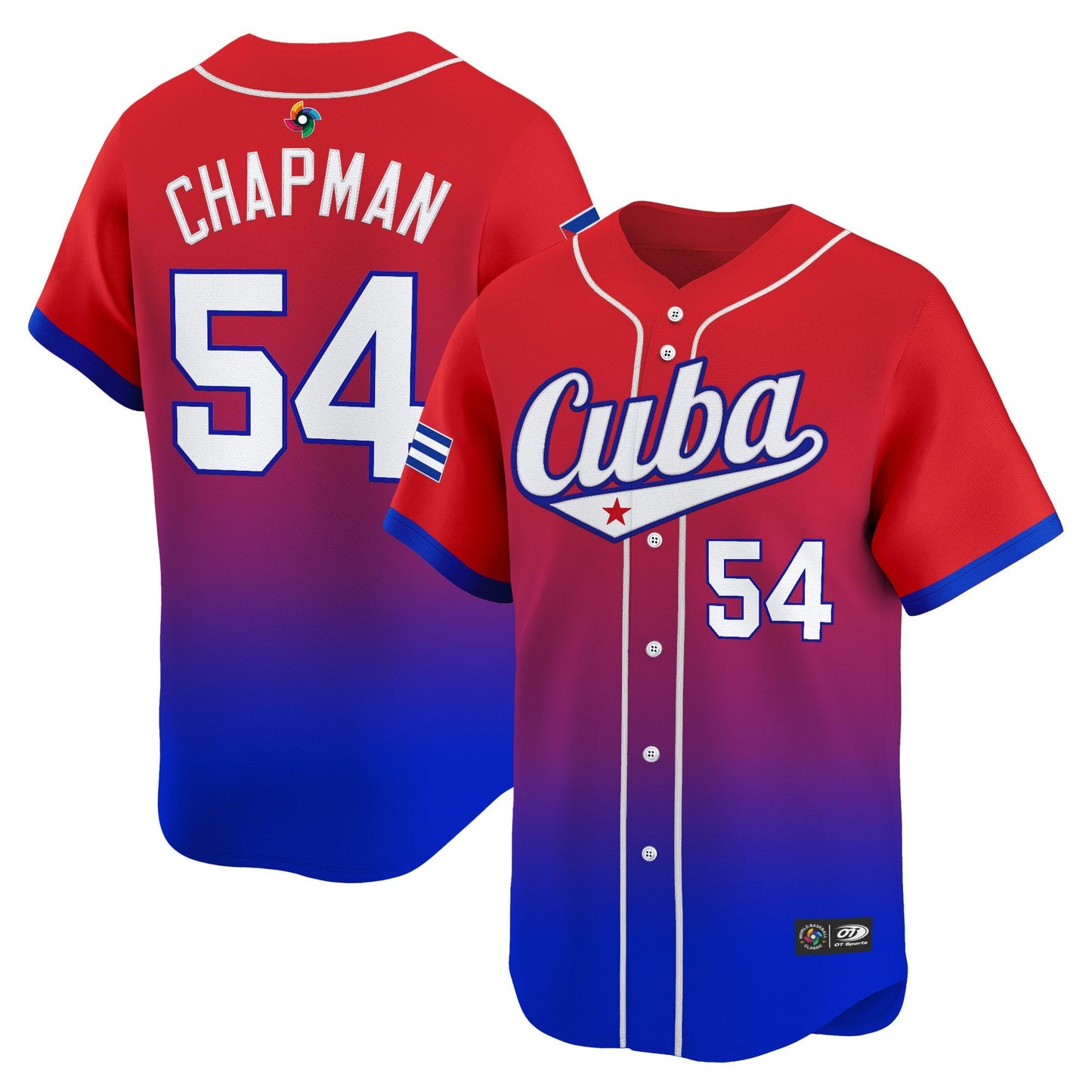 Men's Team Cuba World Baseball Classic Vapor Premier Jersey - 2026 Roster - All Stitched