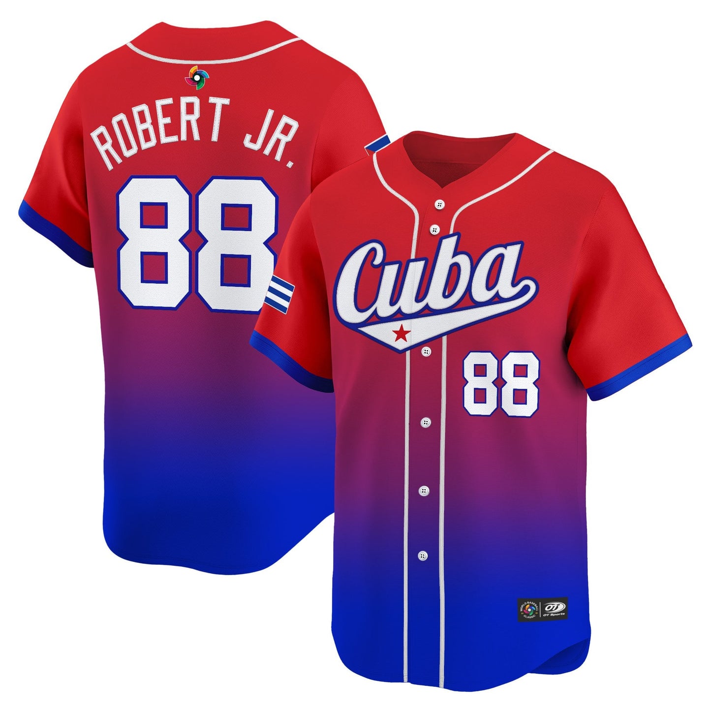 Men's Team Cuba World Baseball Classic Vapor Premier Jersey - 2026 Roster - All Stitched