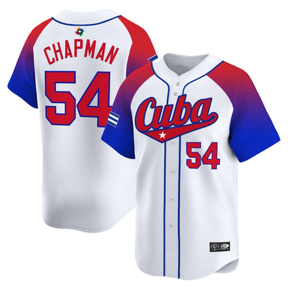 Men's Team Cuba World Baseball Classic Vapor Premier Jersey - 2026 Roster - All Stitched