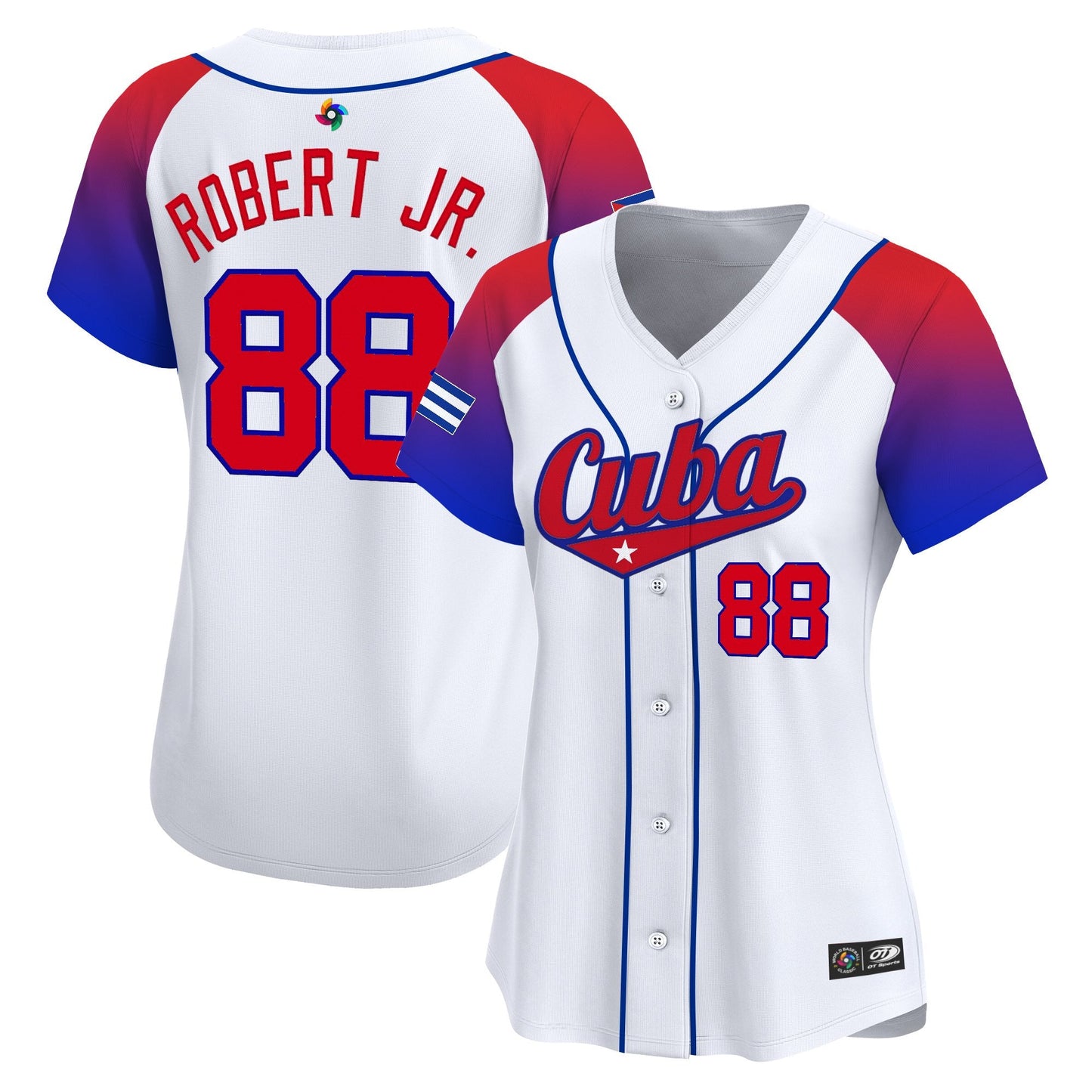 Women's Team Cuba World Baseball Classic Vapor Premier Jersey - 2026 Roster - All Stitched