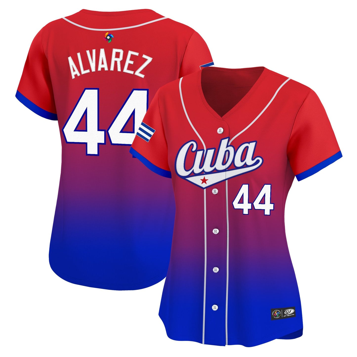 Women's Team Cuba World Baseball Classic Vapor Premier Jersey - 2026 Roster - All Stitched