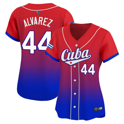 Women's Team Cuba World Baseball Classic Vapor Premier Jersey - 2026 Roster - All Stitched