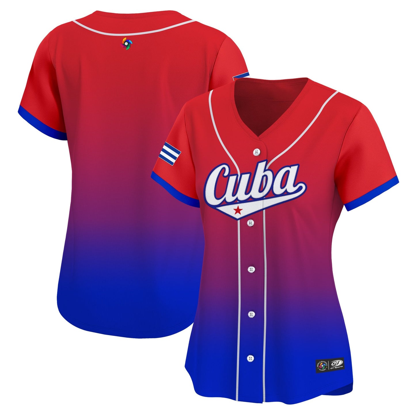 Women's Team Cuba World Baseball Classic Vapor Premier Jersey - 2026 Roster - All Stitched