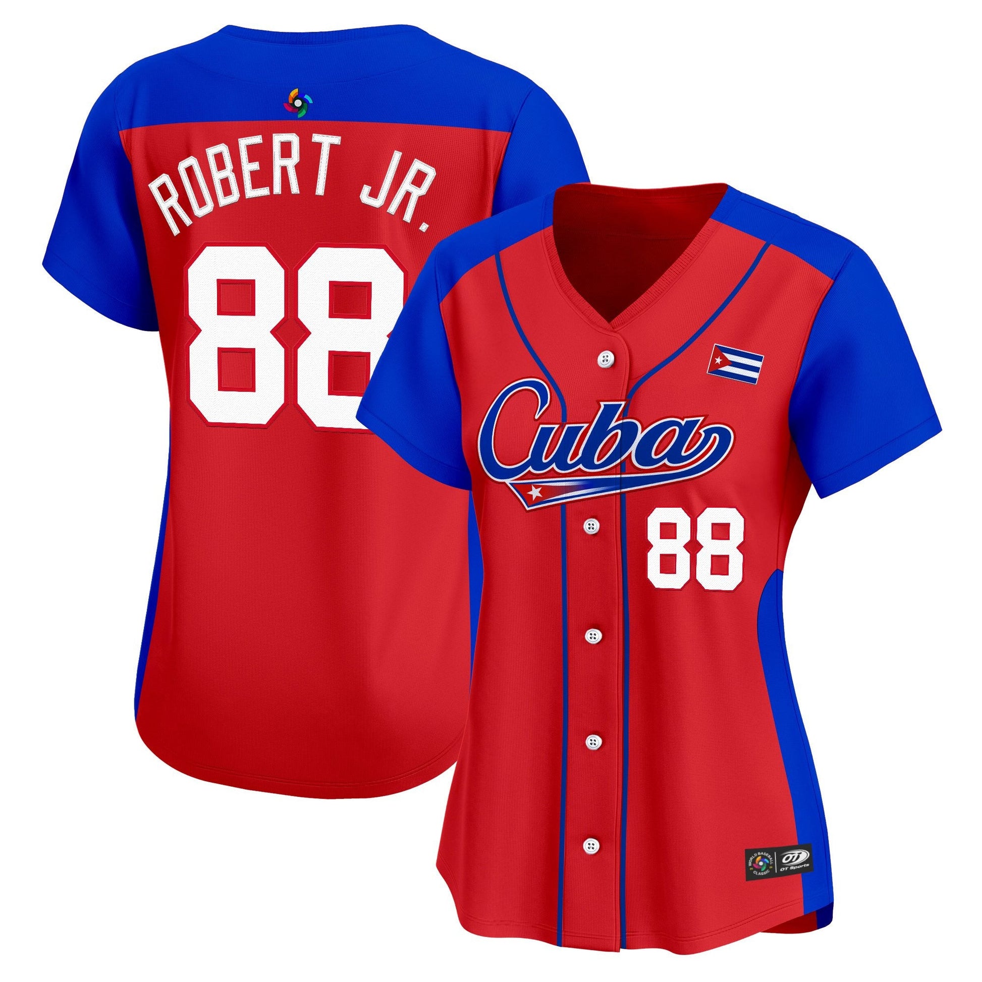 Women's Team Cuba World Baseball Classic Vapor Premier Jersey - 2026 Roster - All Stitched