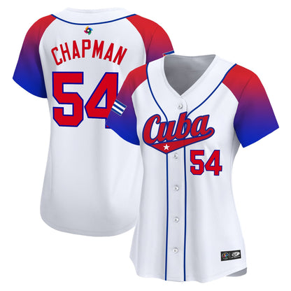 Women's Team Cuba World Baseball Classic Vapor Premier Jersey - 2026 Roster - All Stitched